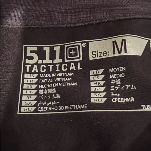 5.11 Tactical Women’s Black and Gray Quarter Zip Pullover Jacket, Medium, EUC - Picture 3 of 8